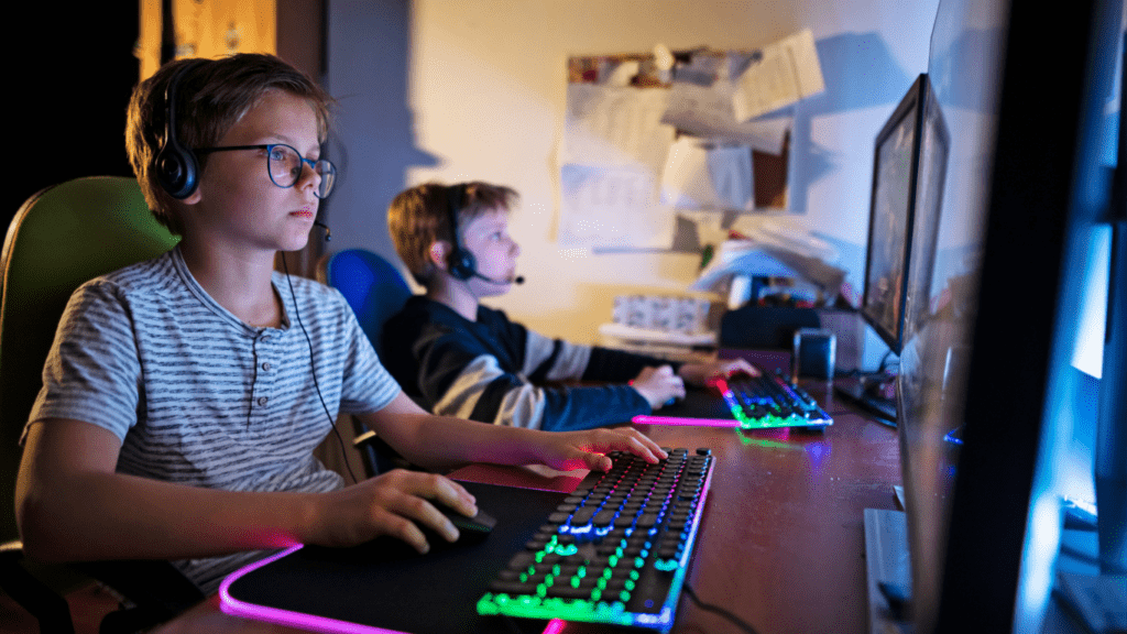 kids playing online games