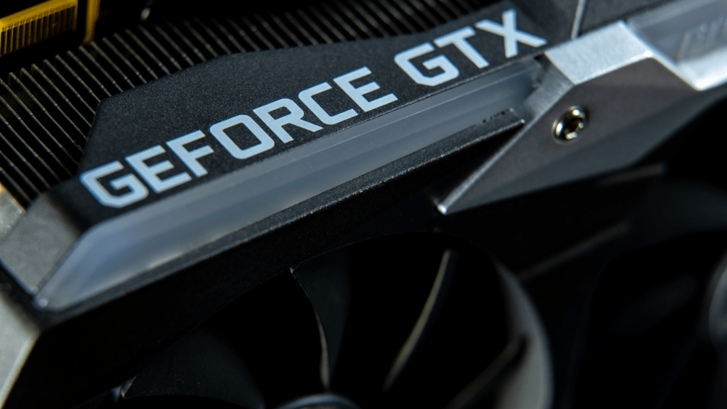 zoomed image of graphics card