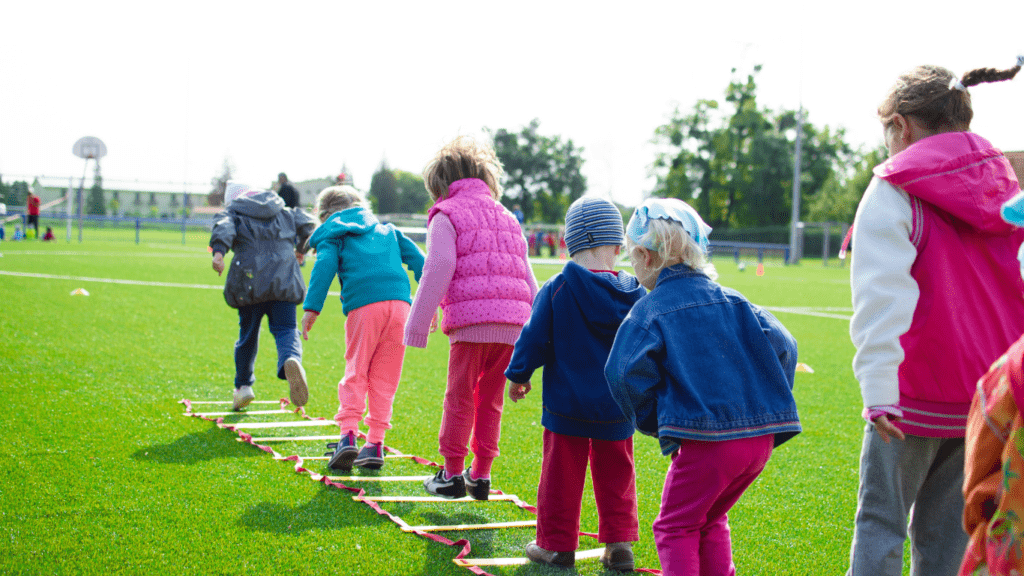 children playing outdoor games