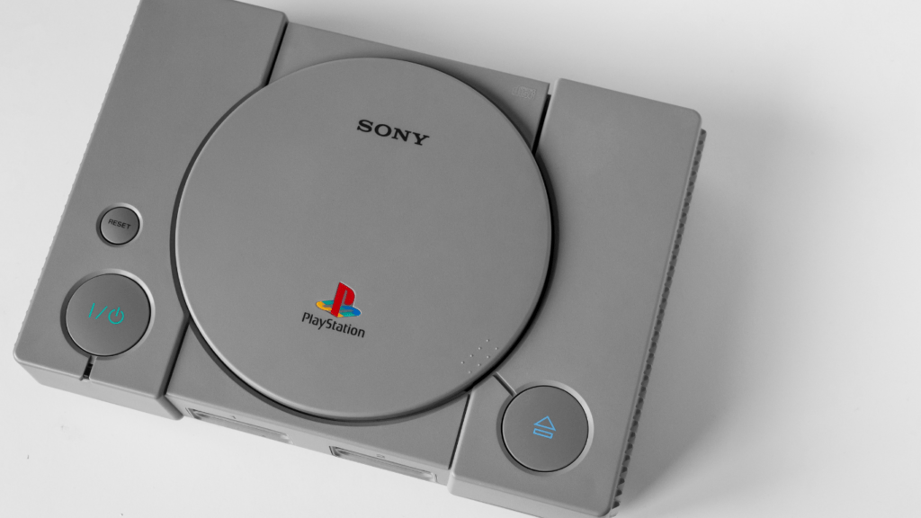 old playstation console