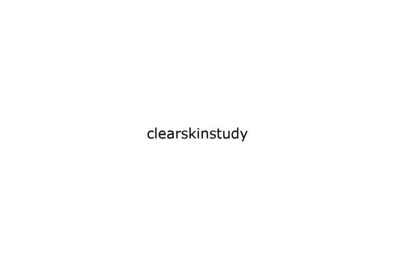 clearskinstudy