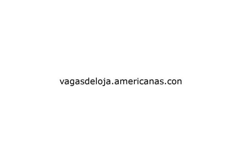 vagasdeloja americanas con