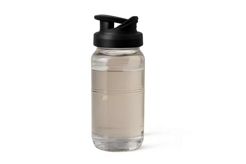 what type of beverage container must a food handler drink from