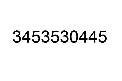 3453530445