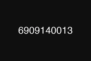 6909140013